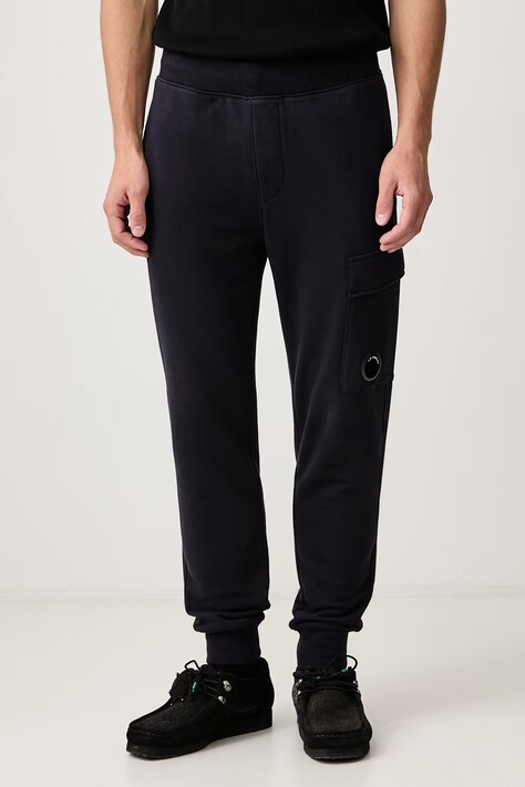 C.P. Company Tepláky pánské bavlněné námořnické modré regular waist RCCMSP717A005086W