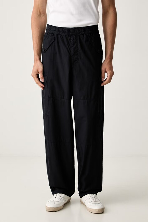 Armani Exchange spodnie męskie bawełniane granatowe regular waist XM002846 AF26039