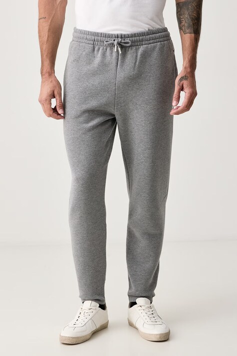 Trussardi Spodnie dresowe męskie szare regular waist P8148500089N