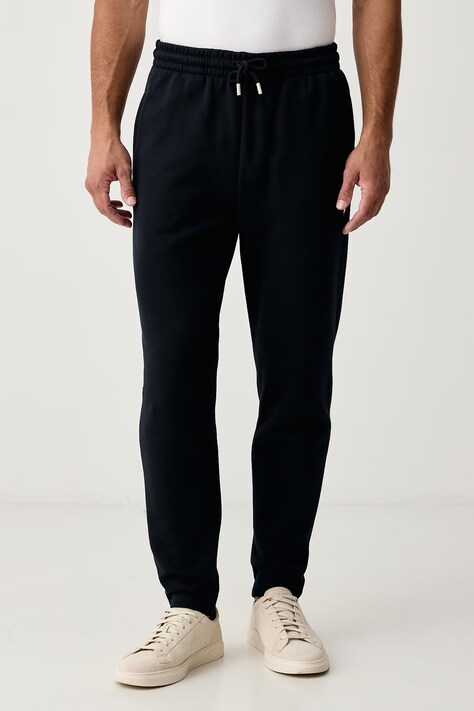Trussardi Spodnie dresowe męskie bawełniane granatowe regular waist P8148000087N