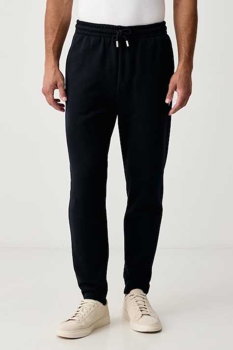 Trussardi Spodnie dresowe męskie bawełniane granatowe regular waist P8148000087N