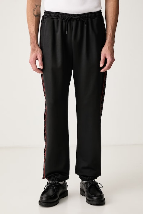 Fred Perry Spodnie dresowe męskie czarne regular waist T5507