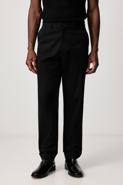 Fred Perry Spodnie męskie bawełniane czarne regular waist T2301