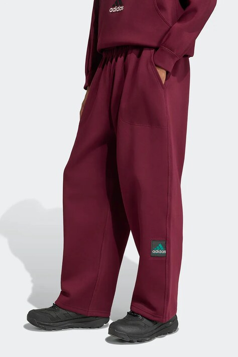 adidas Originals Spacer Open pantaloni de trening cu bumbac pentru bărbați burgundia regular waist KR3975