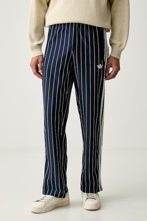 adidas Originals spodnie dresowe męskie Firebird Pinstripes granatowe regular waist KR7231