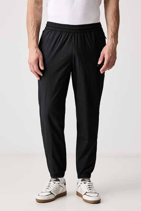 EA7 Emporio Armani Spodnie dresowe męskie czarne regular waist AF16825.7M002141