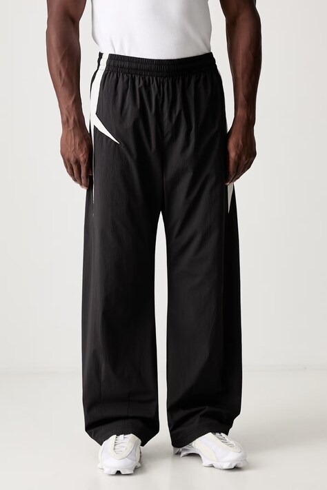 Represent spodnie męskie czarne regular waist MLM101195
