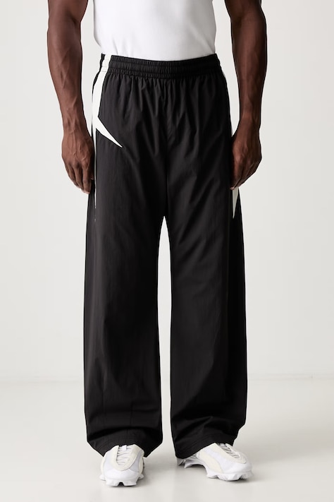 Represent spodnie męskie czarne regular waist MLM101195