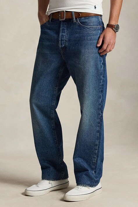 Polo Ralph Lauren jeansy straight męskie zielone 710B19633001