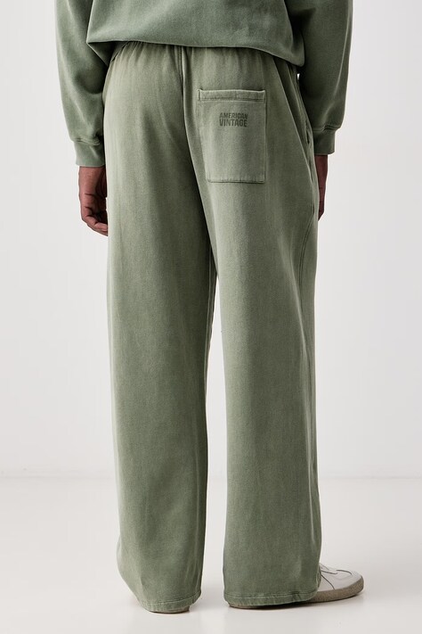 American Vintage спортивні штани чоловічі бавовняні — AW26-SPMZRK, зелений — фото 3