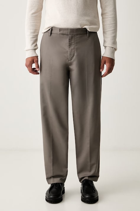 Marc O'Polo spodnie męskie bawełniane z elastanem szare regular waist 5000011755