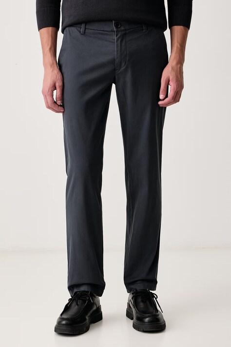 Marc O'Polo Spodnie męskie bawełniane z elastanem szare regular waist 5000011711