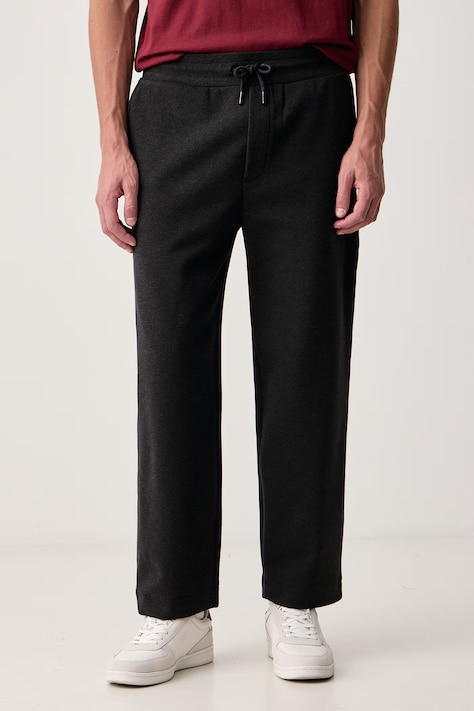 Joop! Spodnie dresowe męskie z bawełną czarne regular waist 30104856