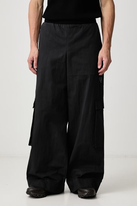 HELIOT EMIL Штани cargo з бавовною чоловічі чорні regular waist AW26_M_10_207