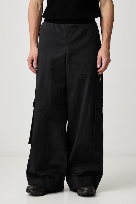 HELIOT EMIL Штани cargo з бавовною чоловічі чорні regular waist AW26_M_10_207