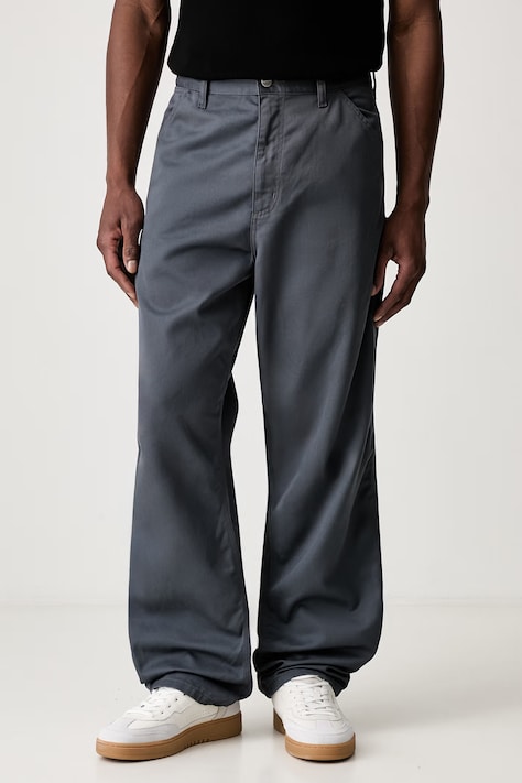 Carhartt WIP Simple Pant spodnie straight męskie turkusowe regular waist I034907