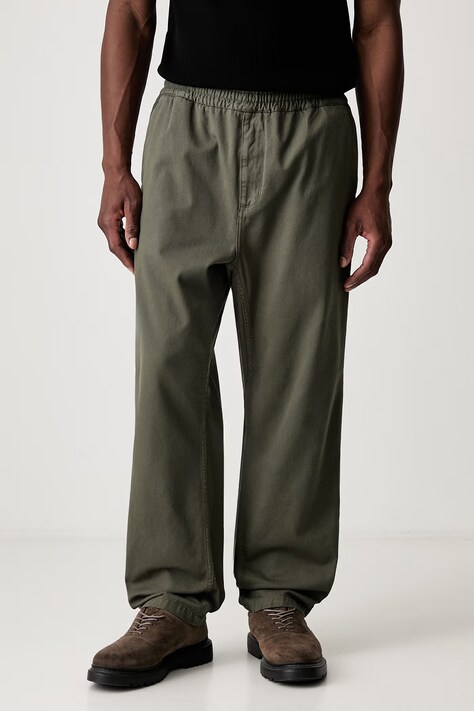 Carhartt WIP Flint Pant spodnie cargo bawełniane męskie zielone regular waist I029919