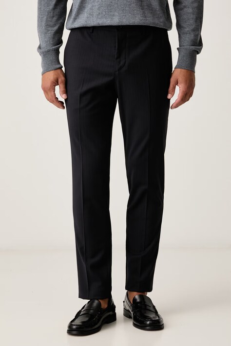 Lindbergh Spodnie męskie granatowe regular waist 30.049025C