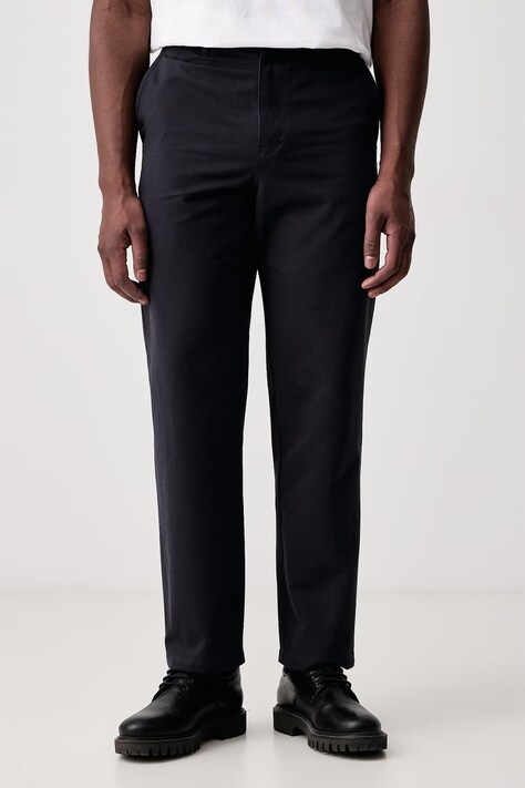 PS Paul Smith Spodnie chinos męskie bawełniane granatowe regular waist M2R-A199-W22785