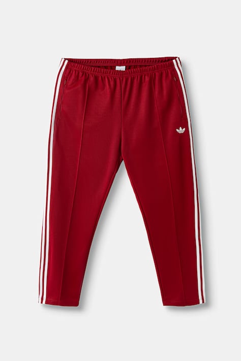 adidas Originals teplákové nohavice pánske s bavlnou Beckenbauer červené regular waist KW0120