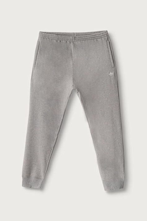 adidas Originals Spodnie dresowe męskie z bawełną Trefoil Essentials szare regular waist KS9851