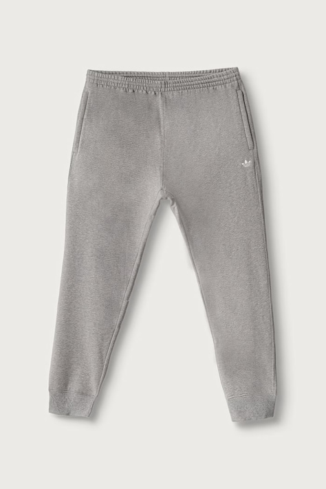 adidas Originals Spodnie dresowe męskie z bawełną Trefoil Essentials szare regular waist KS9851