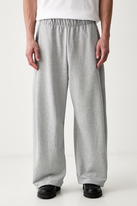 adidas Originals teplákové nohavice pánske bavlnené sivé regular waist KR6982