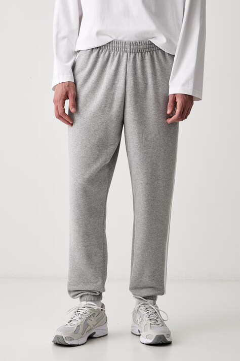 adidas spodnie dresowe męskie z bawełną Three Stripes szare regular waist KY4127
