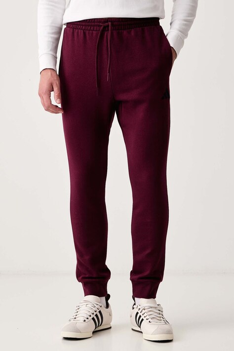 adidas Παντελόνι επίσημο ανδρικό με βαμβάκι Essentials Feelcozy μπορντό κανονική KF2382