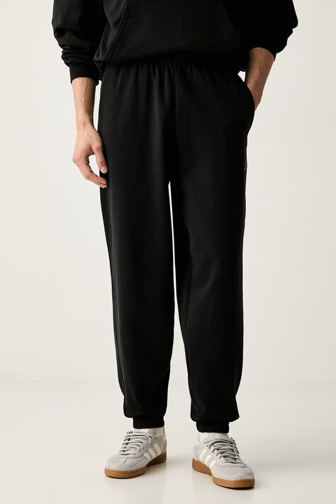 adidas spodnie dresowe bawełniane czarne high waist KW2288