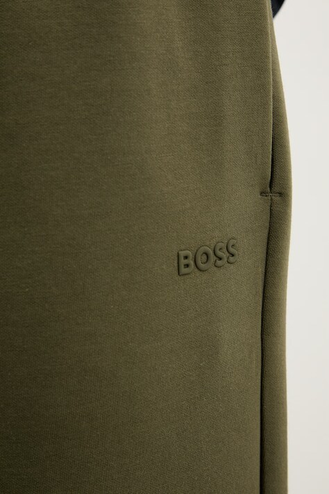 BOSS Green спортивні штани чоловічі бавовняні з еластаном Hadiko — AW26-SPMZYO, зелений — фото 4