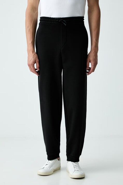 BOSS Green спортивные штаны для мужчин с хлопком JT_Long Pants чёрные regular waist 50564096