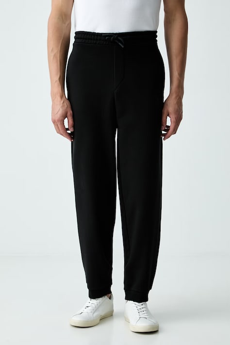BOSS Green спортивні штани чоловічі з бавовною JT_Long Pants чорні regular waist 50564096