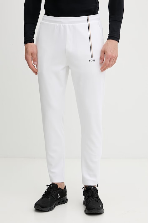 BOSS Green pantaloni de trening pentru bărbați JT_TOC Game albi regular waist 50563330