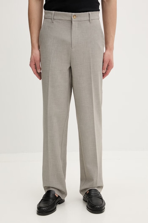 Les Deux spodnie męskie beżowe regular waist 1001908