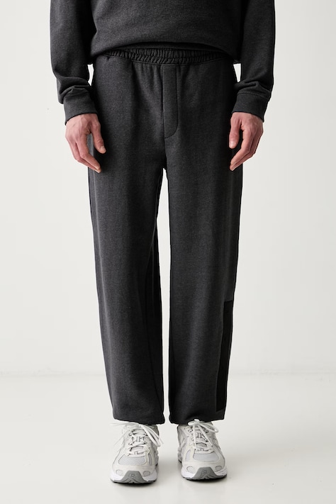 HUGO spodnie dresowe męskie bawełniane Dalipant szare regular waist 50563100