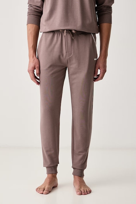 HUGO Pantaloni loungewear da uomo con cotone NOAH PANTS arancione regular waist 50566158