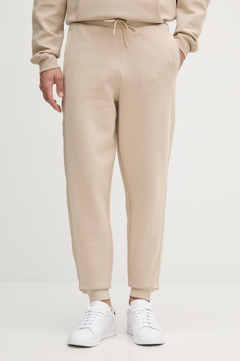 Guess спортивні штани чоловічі з бавовною THOR бежеві regular waist Z6YB13 K4965