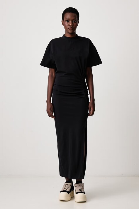 WRSTBHVR ASUNA V3 dress plain cotton black W6626SB
