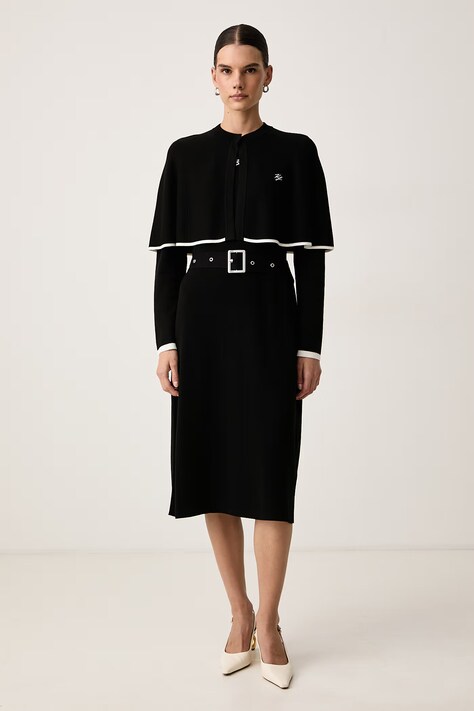 Karl Lagerfeld Με βισκόζη μαύρο B4W13027