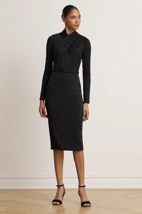 Lauren Ralph Lauren Sukienka czarna gładka 200P11866