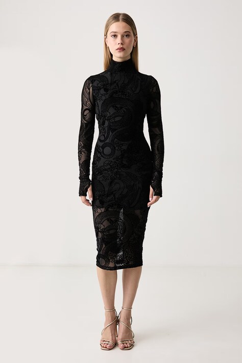 Just Cavalli Sukienka czarna 81PAO909 JS569