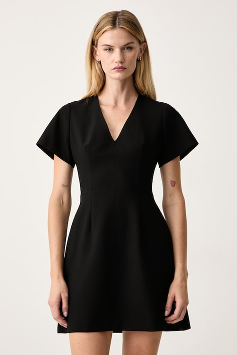 HUGO Rochie Kimesa neagră simplă 50568992