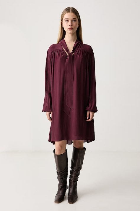 BOSS Orange Vestito in viscosa C_Drystina rosso liscio 50571391