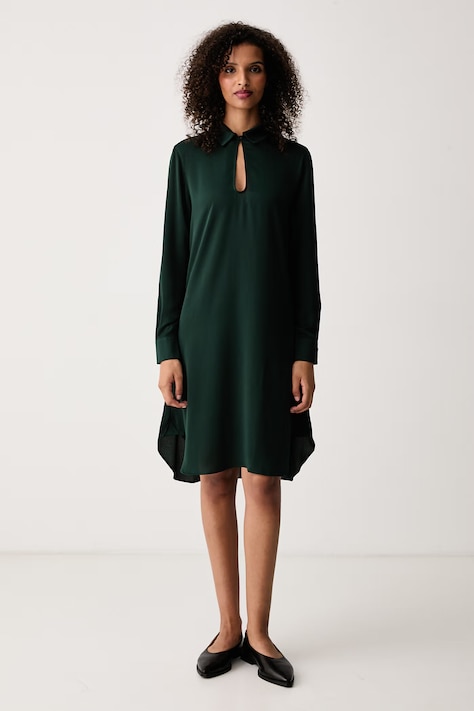 Lacoste Sukienka letnia zielona gładka EF8316