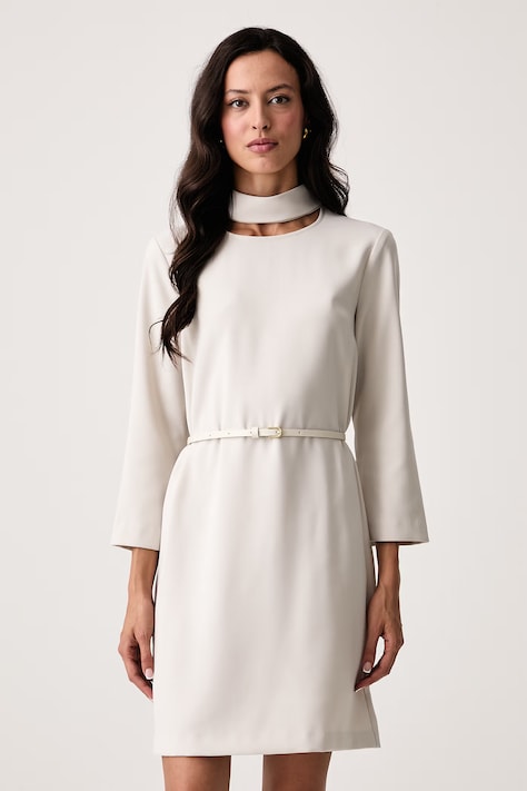 Armani Exchange Šaty béžové hladké XW002498 AF16148