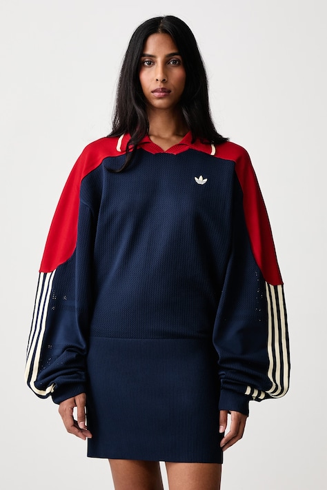 adidas Originals Sukienka gładka granatowa KR9599