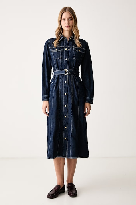 Gant Sukienka jeansowa granatowa 4503542