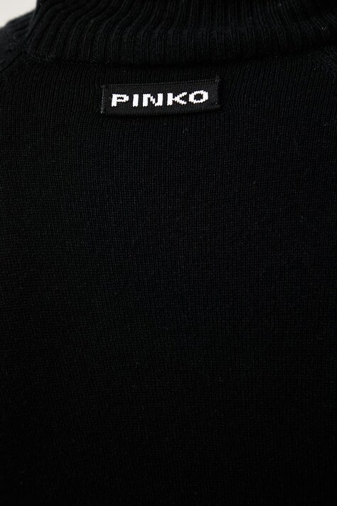 Pinko haljina s viskozom crna bez uzorka 107236 A3I1