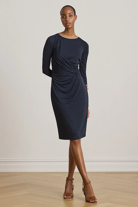Lauren Ralph Lauren sukienka granatowa gładka 200P14033